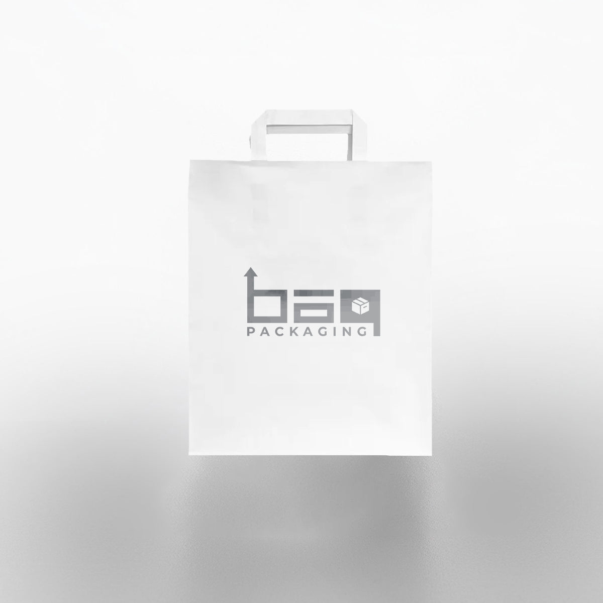 Custom LOGO personalised grab bags in small, medium, and large sizes, featuring unique branding, ideal for takeaways and retail businesses across Birmingham, London, and the UK
