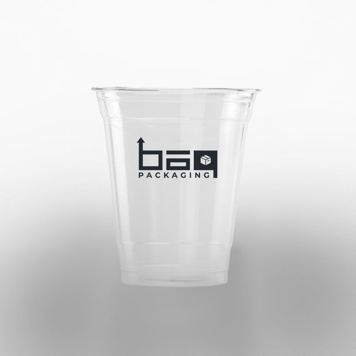Custom 16/22 OZ drinking logo cup featuring personalised branding, perfect for restaurants, takeaways, and cafés, made from durable PET plastic
